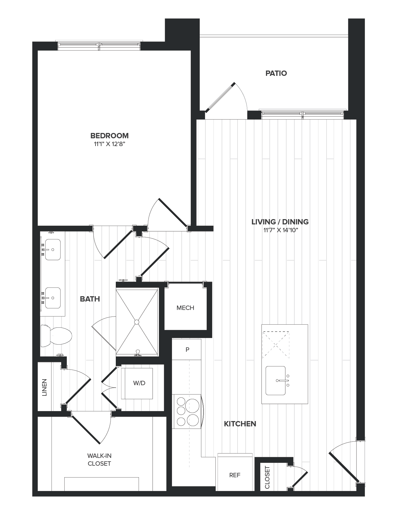 Floor Plan Image of Apartment Apt 02-104
